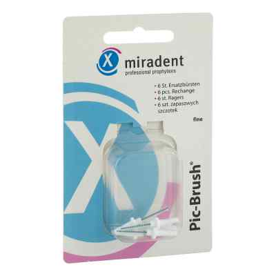 Miradent Interd.pic-brush Ersatzb.fein weiss 6 stk von Hager Pharma GmbH PZN 02172426