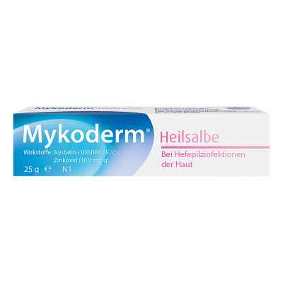 Mykoderm Heilsalbe Nystatin/Zinkoxid 25 g von Engelhard Arzneimittel GmbH & Co.KG PZN 01341387
