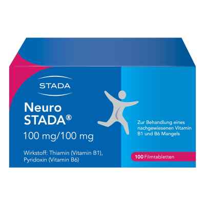 Neuro STADA Vitamin B1/ Vitamin B6 100mg/100mg Filmtabletten 100 stk von STADA Consumer Health Deutschland GmbH PZN 00871261