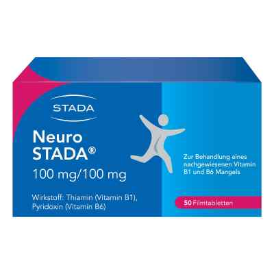 Neuro STADA Vitamin B1/ Vitamin B6 100mg/100mg Filmtabletten 50 stk von STADA Consumer Health Deutschland GmbH PZN 00871255