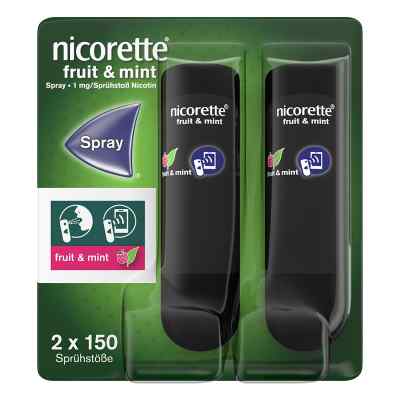 Nicorette fruit & mint Spray mit Nikotin zur Rauchentwöhnung 2 stk von Johnson & Johnson GmbH (OTC) PZN 18215132