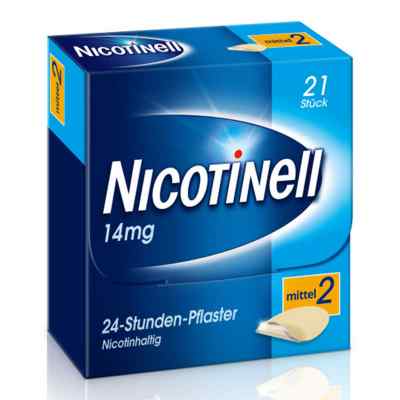 Nicotinell 14mg/24-Stunden-Nikotinpflaster, Mittel (2) 21 stk von GlaxoSmithKline Consumer Healthcare PZN 00110071