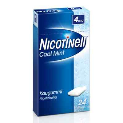 Nicotinell Kaugummi 4 mg Cool Mint (Minz-Geschmack) 24 stk von GlaxoSmithKline Consumer Healthcare PZN 06580369