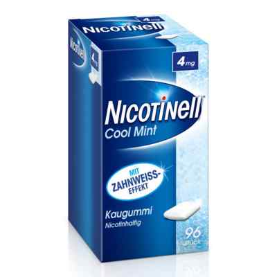 Nicotinell Kaugummi 4 mg Cool Mint (Minz-Geschmack) 96 stk von GlaxoSmithKline Consumer Healthcare PZN 06580375