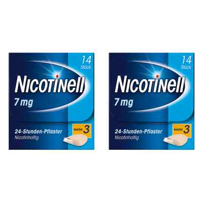 Nicotinell Paket 7 mg (ehemals 17,5 mg) 24-Stunden-Pflaster 2x14 stk von GlaxoSmithKline Consumer Healthcare PZN 08130247