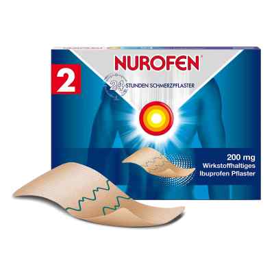 NUROFEN 24-Stunden Ibuprofen Schmerzpflaster 200 mg 2 stk von Reckitt Benckiser Deutschland GmbH PZN 02740735
