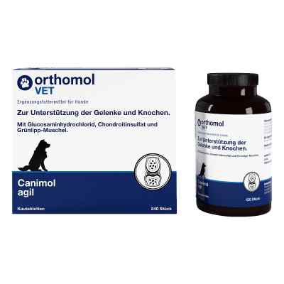 Orthomol Vet Canimol Agil Kautabletten für Hunde 240 stk von Orthomol pharmazeutische Vertriebs GmbH PZN 18723124