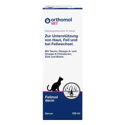 Orthomol Vet Felimol Derm Serum für Katzen 100 ml von Orthomol pharmazeutische Vertriebs GmbH PZN 18723213