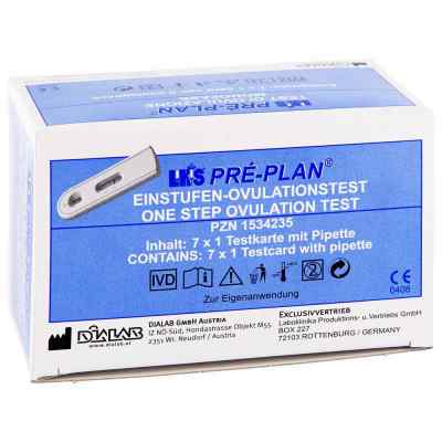 Ovulationstest Pre Plan Lh 7 stk von Laboklinika Produktions-und Vertriebs-Gesellschaft PZN 01534235