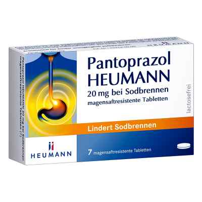Pantoprazol Heumann 20 mg bei Sodbrennen 7 stk von HEUMANN PHARMA GmbH & Co. Generica KG PZN 06429135