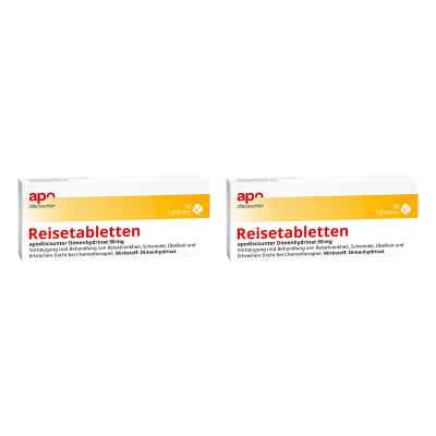 Reisetabletten Dimenhydrinat 50 mg Tabletten von apodiscounter 2x20 stk von Fairmed Healthcare GmbH PZN 08102761