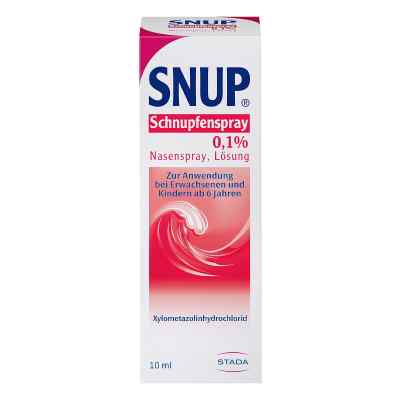 SNUP Nasen- & und Schnupfenspray 0,1% mit Meerwasser 10 ml von STADA Consumer Health Deutschland GmbH PZN 04482674