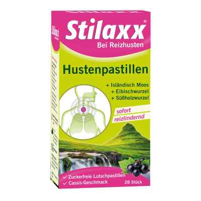 Stilaxx Hustenpastillen Isländisch Moos 28 stk von MEDICE Arzneimittel Pütter GmbH&Co.KG PZN 14447325