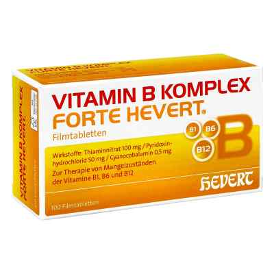 Vitamin B Komplex forte Hevert Tabletten 100 stk von Hevert-Arzneimittel GmbH & Co. KG PZN 05003931