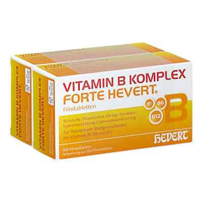 Vitamin B Komplex forte Hevert Tabletten 200 stk von Hevert-Arzneimittel GmbH & Co. KG PZN 05003960