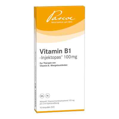 Vitamin B1 Injektopas 100 mg Injektionslösung 10X2 ml von Pascoe pharmazeutische Präparate GmbH PZN 03262456