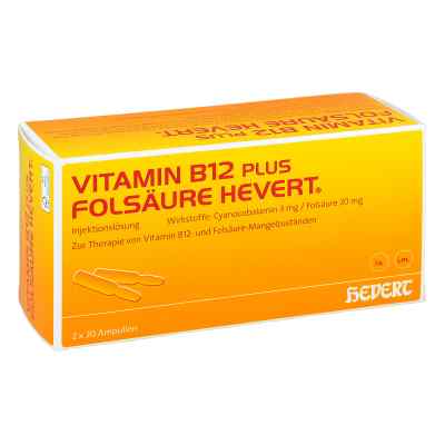 Vitamin B12 plus Folsäure Hevert Ampullen-Paare 2X20 stk von Hevert-Arzneimittel GmbH & Co. KG PZN 02840425