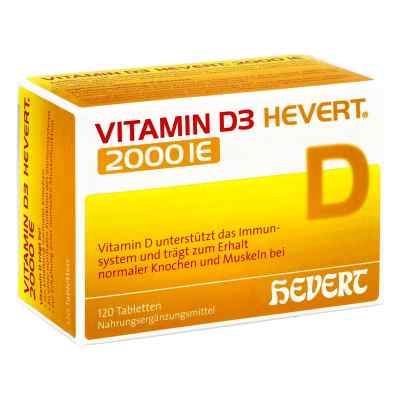 Vitamin D3 Hevert 2.000 I.e. Tabletten 120 stk von Hevert-Arzneimittel GmbH & Co. KG PZN 11295441