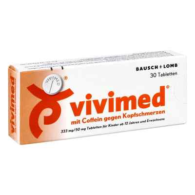Vivimed mit Coffein gegen Kopfschmerzen, Schmerztabletten 30 stk von Dr. Gerhard Mann Chem.-pharm.Fabrik GmbH PZN 00410330