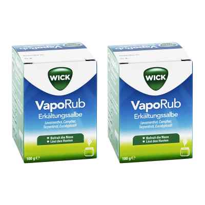 Vorteilsset WICK VapoRub Erkältungssalbe 2 stk von WICK Pharma - Zweigniederlassung der Procter & Gam PZN 08101017
