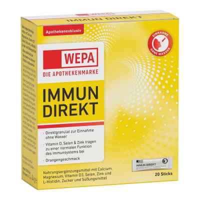 Wepa Immun Direkt Sticks Pulver 20 stk von WEPA Apothekenbedarf GmbH & Co KG PZN 17935108