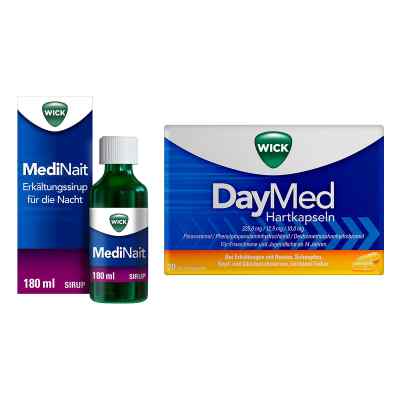 Wick MediNait Erkältungssirup für die Nacht 180 ml + DayMed 20 s 1 stk von WICK Pharma - Zweigniederlassung der Procter & Gam PZN 08102437