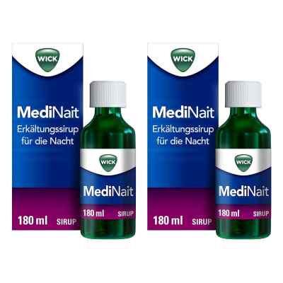 Wick MediNait Erkältungssirup für die Nacht 2x180 ml von WICK Pharma - Zweigniederlassung der Procter & Gam PZN 08102432